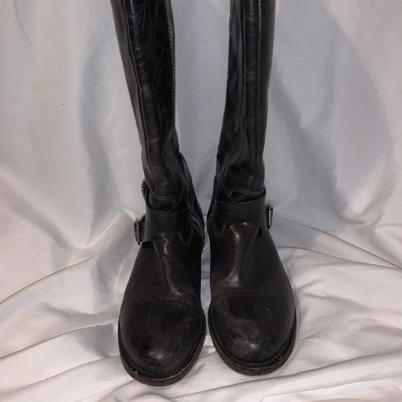 hinge Shoes Hinge Devin Black Leather Riding Boots Poshmark